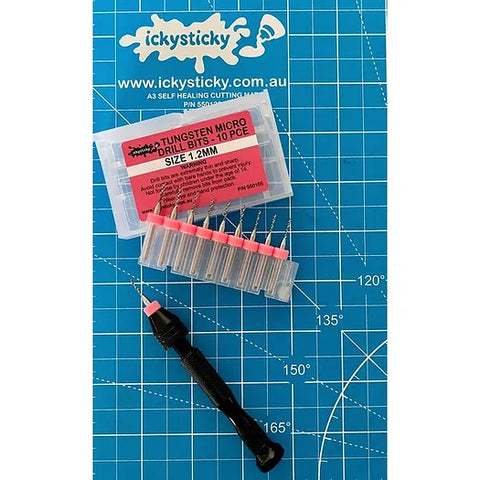 TUNGSTEN 1.2mm MICRO DRILL BITS SINGLE SIZE PACK