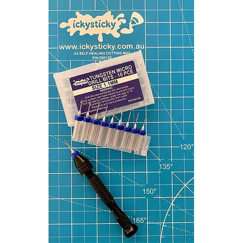 TUNGSTEN 1.1mm MICRO DRILL BITS SINGLE SIZE PACK
