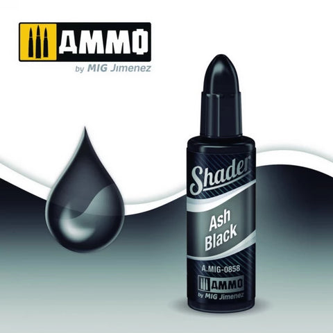 AMMO Shaders Acrylic Paint - Ash Black (10ml)