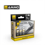 AMMO by Mig Jimenez 7536 A-Stand Lacquer Primers set - Glossy (3x 30ml)