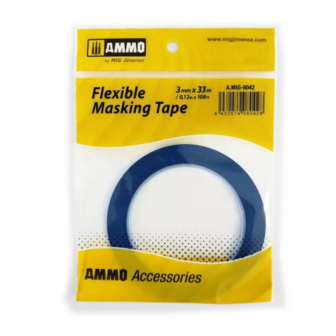 AMMO by Mig Jimenez 8042 Flexible Masking Tape (3mm x 33m)