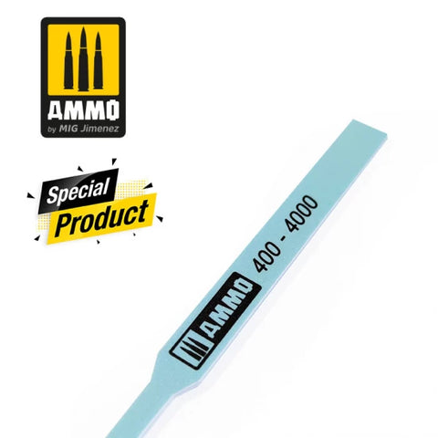 AMMO by Mig Jimenez 8566 Polish Sanding Stick (2 different grits: 400, 4000)