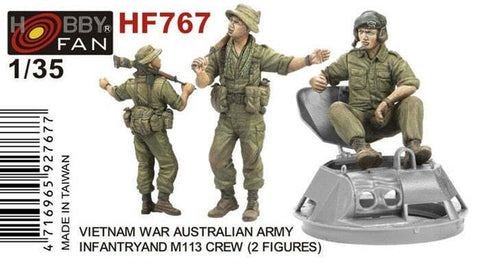 AFV Club 1/35 Australian Infantry & M113 crew Vietnam War Era-2 figures Plastic Model Kit Item No.: AFV-HF767