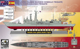 AFV Club 1/700 Adelaide/Santa Maria Class Plastic Model Kit *Aust Decals* Item No.: AFV-SE70011