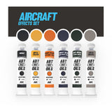 AK Interactive ABT 502: Aircraft Effects Oil Paint Set