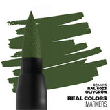 AK Interactive Real Colors Markers: RAL 6003 Olivgrun - Acrylic Paint Marker