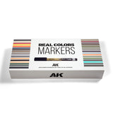 AK Interactive Real Colors Markers: Deluxe Case - Set 34 Acrylic Paint Markers Item No.: AKRCM150