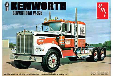 AMT 1/25 Kenworth W925 Watkins Conventional Semi Trucker Plastic Model Kit Item No.: AMT1021