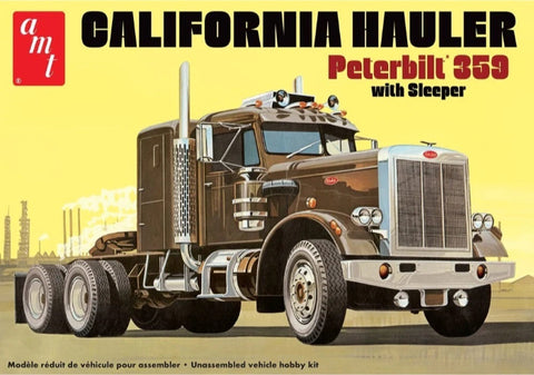 AMT 1/25 Peterbilt 359 California Hauler w/Sleeper Plastic Model Kit Item No.: AMT1327