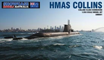 Showcase Models 1/350 HMAS Collins Plastic Model Kit *Aus Decals*
