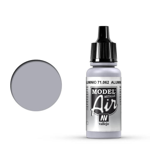 Vallejo Model Air Aluminium 17 ml Acrylic Airbrush Paint [71062] Item No.: AV71062