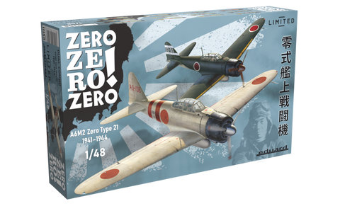 Eduard 1/48 Zero Zero Zero! Dual Combo A6M2 Type 21 Plastic Model Kit [11158]