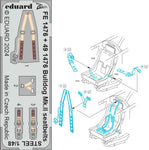 Eduard FE1476 1/48 Bristol Bulldog Mk.II Seatbelts PE for Airfix kits