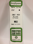 Evergreen White Polystyrene Rod 0.080 x 14" / 2mm x 36cm (6) Item No.: EVE-00212