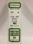 Evergreen White Polystyrene Rod 0.062 x 14" / 1.6mm x 36cm (8) Item No.: EVE-00222