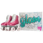 GLAM Size Adjustable Roller Skates Pink- Crazy Skates - Small