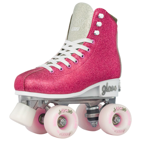 GLAM Size Adjustable Roller Skates Pink- Crazy Skates - Small