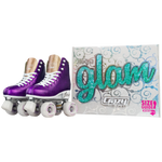 GLAM Size Adjustable Roller Skates Purple- Crazy Skates - Small