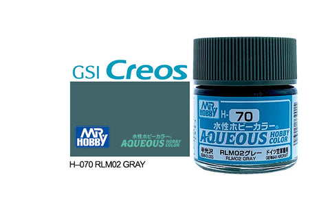 GUNZE ACRYLIC H070 SEMI-GLOSS RLM02 GREY