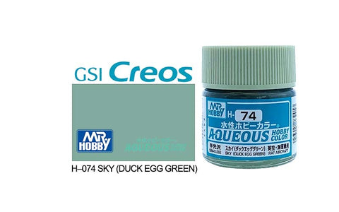 GUNZE ACRYLIC H074 SEMI-GLOSS SKYDUCK EGG GREEN