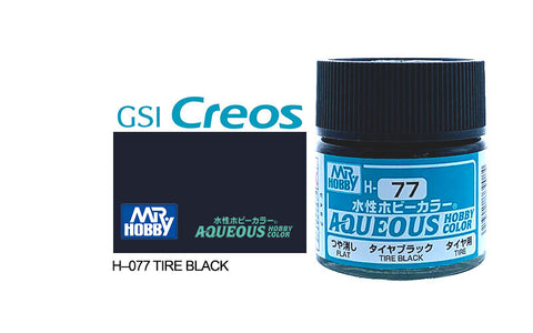 GUNZE ACYLIC H077 FLAT TYRE BLACK