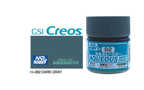 GUNZE ACRYLIC H082 SEMI-GLOSS DARK GREY 1