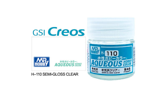 Gunze Mr Hobby Aqueous H110 Semi Gloss Clear