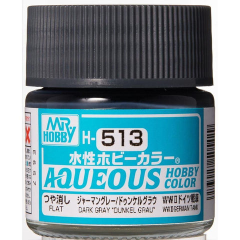 Gunze Mr Hobby Aqueous H513 Flat Dunkel Grau WW2
