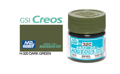GUNZE ACRYLIC H320 SEMI-GLOSS DARK GREEN