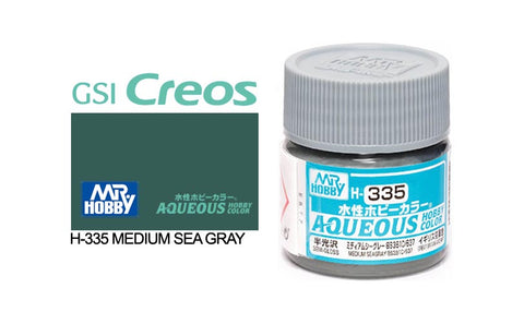 GUNZE ACRYLIC H335 SEMI-GLOSS MEDIUM SEA GREY (BS381C/ 640)