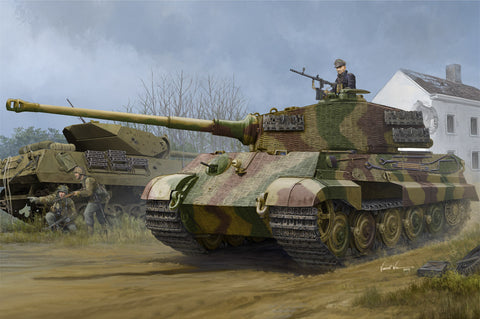 HobbyBoss 1/35 Pz.Kpfw.VI Sd.Kfz.182 Tiger II (Henschel 1944 Prod.) w/ Zimmerit Model Kit [84531]