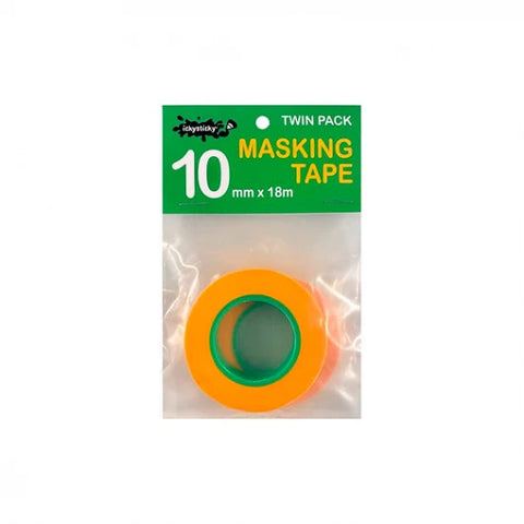 IckySticky 32004 Masking Tape 10mm Twin Pack