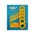 IckySticky 32008 Masking Tape Set (6pk: 1, 2, 3, 6, 10, 18mm)