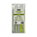 IckySticky 610619 Sanding Twigs #Fine (10x Each Grit, #400 #600, 20pcs)