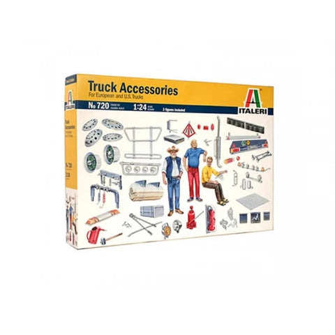 Italeri 1/24 Truck Accessories for European and American Trucks (w/3 Driver Figures)