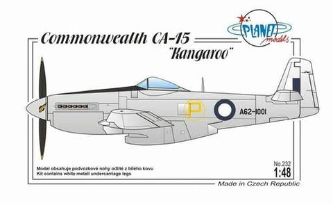 Planet 1/48 CAC CA - 15 Kangaroo Plastic Model Kit *Aus Decals* Item No.: PLT-232