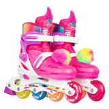 TROLLS Size Adjustable Inline Skates Poppy Pink - Crazy Skates - Small