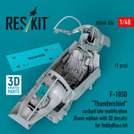 Reskit RSU48-0336 1/48 F-105D Thunderchief Cockpit Late (Basic Edition With 3D Decals) for Hobby Boss Kit