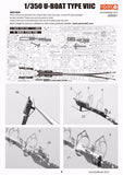 Jasmine Model 205001 1/350 German U-boat Type VIIC Submarine Skeleton Model Kit D DIY Metal Puzzle Toy