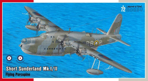 Special Hobby 1/72 Short Sunderland Mk.I/II ‘The Flying Porcupine’ Plastic Model Kit *Aus Decals* Item No.: SH-72438