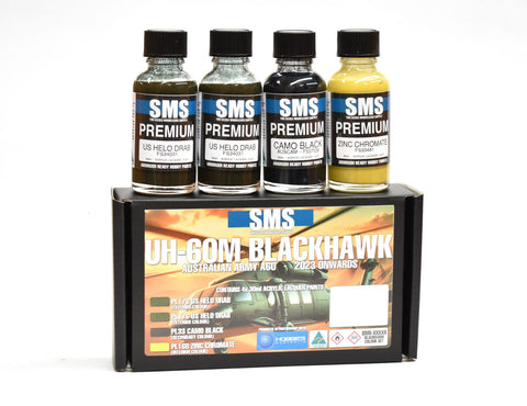 Scale Modeller's Supply RAAF UH-60M Black Hawk Lacquer Paint Set