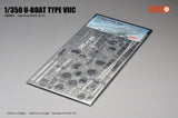 Jasmine Model 205001 1/350 German U-boat Type VIIC Submarine Skeleton Model Kit D DIY Metal Puzzle Toy