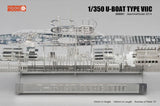 Jasmine Model 205001 1/350 German U-boat Type VIIC Submarine Skeleton Model Kit D DIY Metal Puzzle Toy