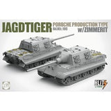 TAKOM 1/35 JAGDTIGER PORSCHE PRODUCTION TYPE SD.KFZ.186 W ZIMMERIT PLASTIC MODEL KIT