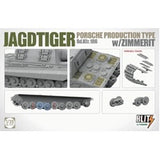 TAKOM 1/35 JAGDTIGER PORSCHE PRODUCTION TYPE SD.KFZ.186 W ZIMMERIT PLASTIC MODEL KIT