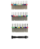TUNGSTEN MICRO DRILL BIT SET W/HANDLE 31 PIECE
