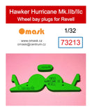 73213 1/32 Hawker Hurricane Mk.IIb/IIc wheel bay plugs (for Revell)