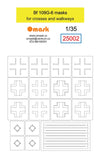 25002 1/35 Fw Bf 109G-6 masks for crosses and walkways