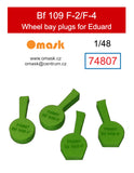 74807 1/48 Bf 109 F-2/F-4 wheel bay plugs (for Eduard)