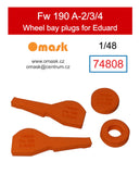 74808 1/48 Fw 190 A-2/3/4 wheel bay plugs (for Eduard)